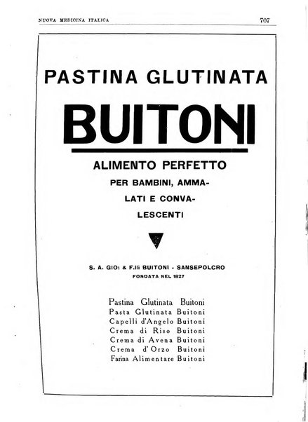 Nuova medicina italica rivista di medicina, scienze affini e problemi professionali