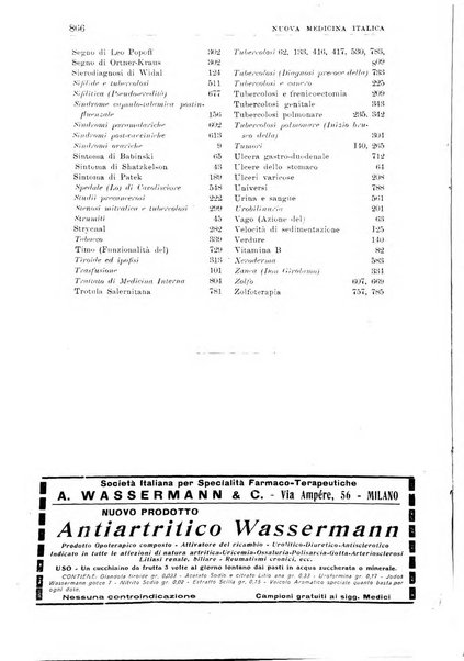 Nuova medicina italica rivista di medicina, scienze affini e problemi professionali