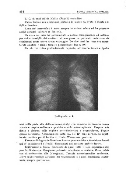 Nuova medicina italica rivista di medicina, scienze affini e problemi professionali