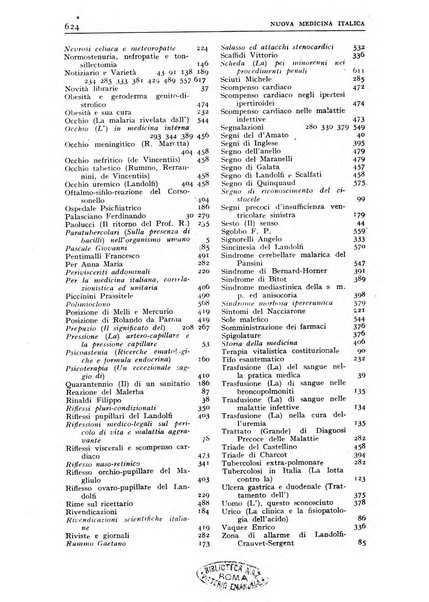 Nuova medicina italica rivista di medicina, scienze affini e problemi professionali