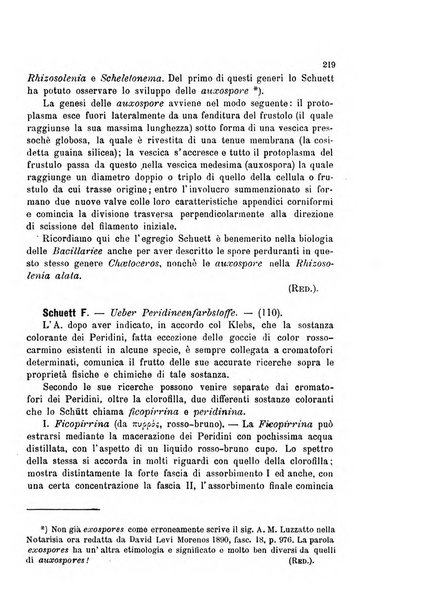 La nuova Notarisia rassegna trimestrale consacrata allo studio delle alghe