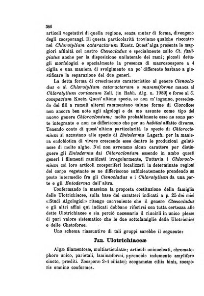 La nuova Notarisia rassegna trimestrale consacrata allo studio delle alghe