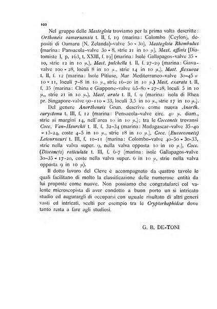 La nuova Notarisia rassegna trimestrale consacrata allo studio delle alghe