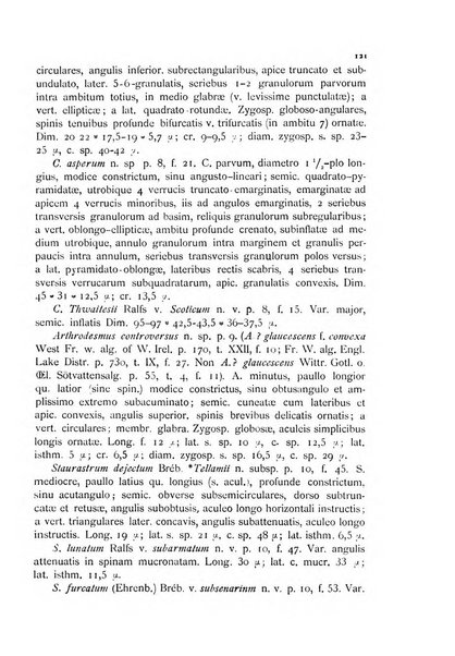 La nuova Notarisia rassegna trimestrale consacrata allo studio delle alghe