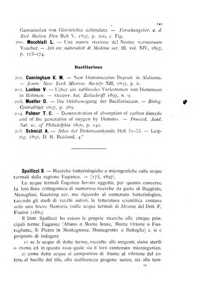 La nuova Notarisia rassegna trimestrale consacrata allo studio delle alghe