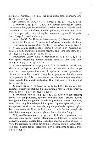 La nuova Notarisia rassegna trimestrale consacrata allo studio delle alghe