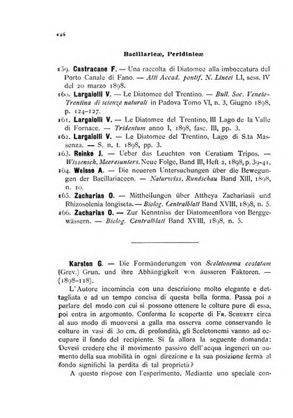 La nuova Notarisia rassegna trimestrale consacrata allo studio delle alghe