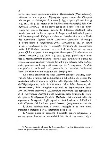 La nuova Notarisia rassegna trimestrale consacrata allo studio delle alghe