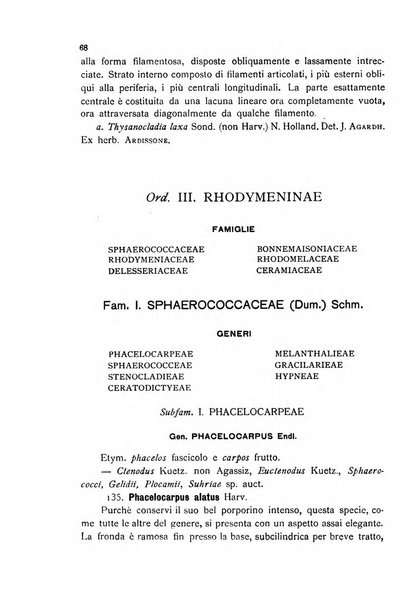 La nuova Notarisia rassegna trimestrale consacrata allo studio delle alghe