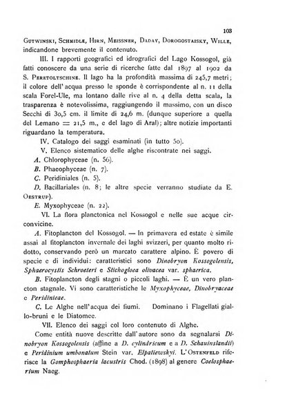 La nuova Notarisia rassegna trimestrale consacrata allo studio delle alghe