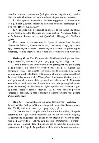 La nuova Notarisia rassegna trimestrale consacrata allo studio delle alghe