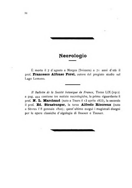 La nuova Notarisia rassegna trimestrale consacrata allo studio delle alghe