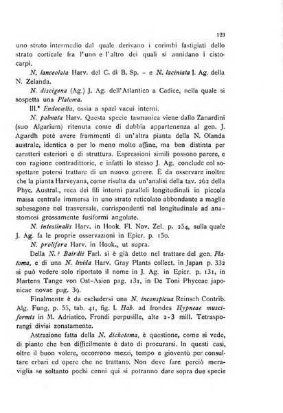 La nuova Notarisia rassegna trimestrale consacrata allo studio delle alghe