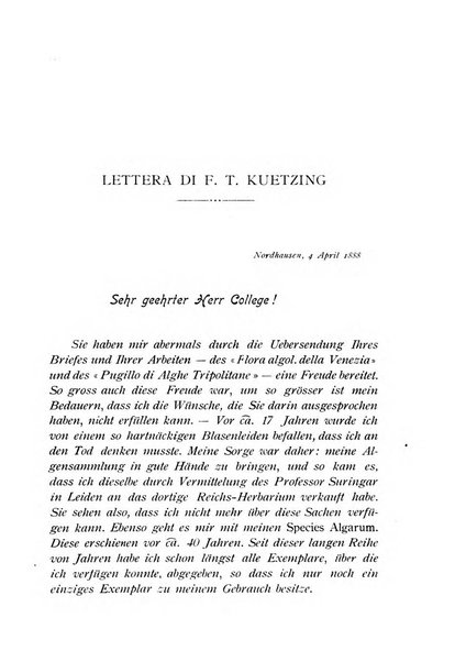 La nuova Notarisia rassegna trimestrale consacrata allo studio delle alghe