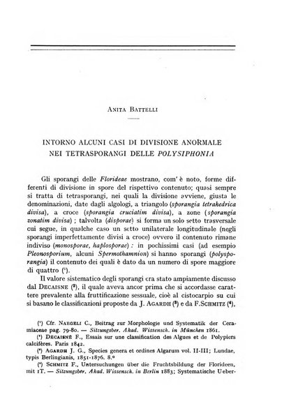 La nuova Notarisia rassegna trimestrale consacrata allo studio delle alghe