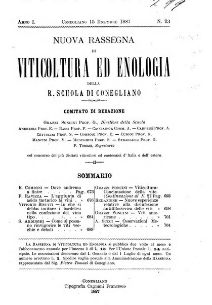 Nuova rassegna di viticoltura ed enologia della Regia scuola di Conegliano