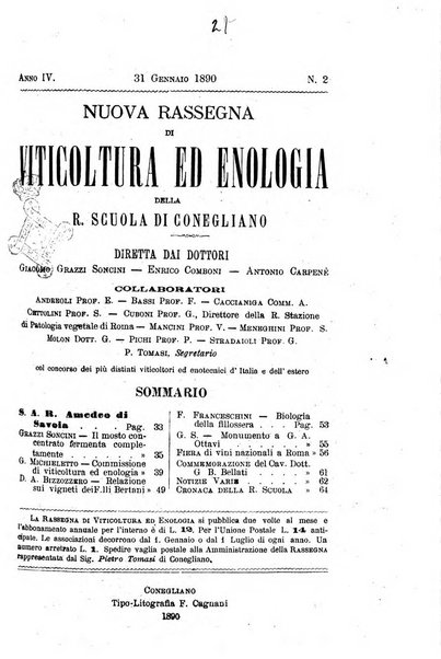 Nuova rassegna di viticoltura ed enologia della Regia scuola di Conegliano