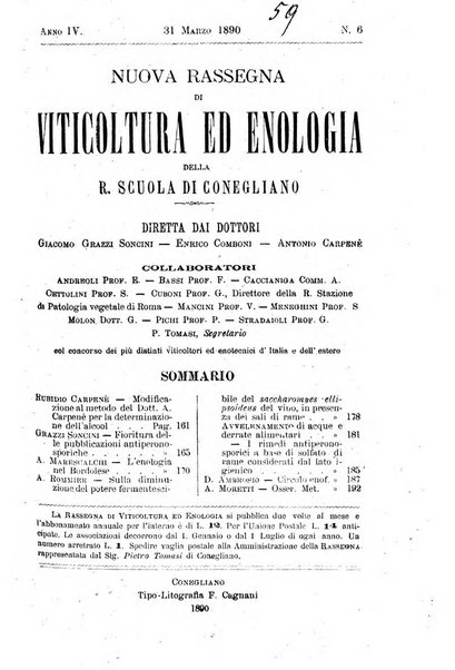 Nuova rassegna di viticoltura ed enologia della Regia scuola di Conegliano