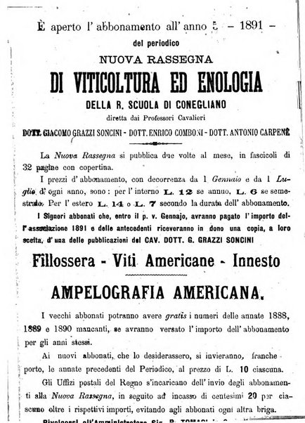 Nuova rassegna di viticoltura ed enologia della Regia scuola di Conegliano