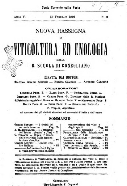 Nuova rassegna di viticoltura ed enologia della Regia scuola di Conegliano