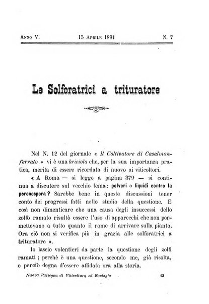 Nuova rassegna di viticoltura ed enologia della Regia scuola di Conegliano