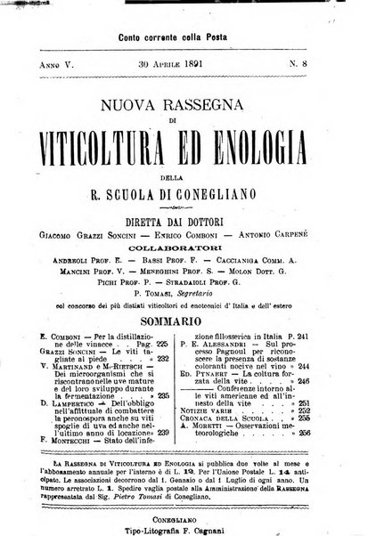 Nuova rassegna di viticoltura ed enologia della Regia scuola di Conegliano