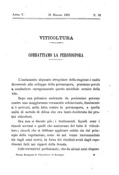 Nuova rassegna di viticoltura ed enologia della Regia scuola di Conegliano