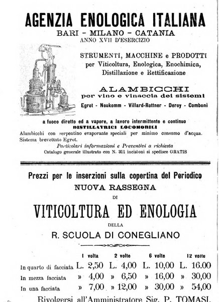 Nuova rassegna di viticoltura ed enologia della Regia scuola di Conegliano