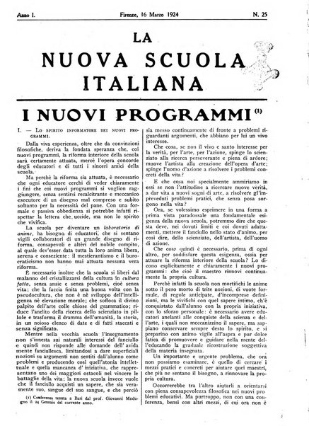 La nuova scuola italiana rivista magistrale settimanale