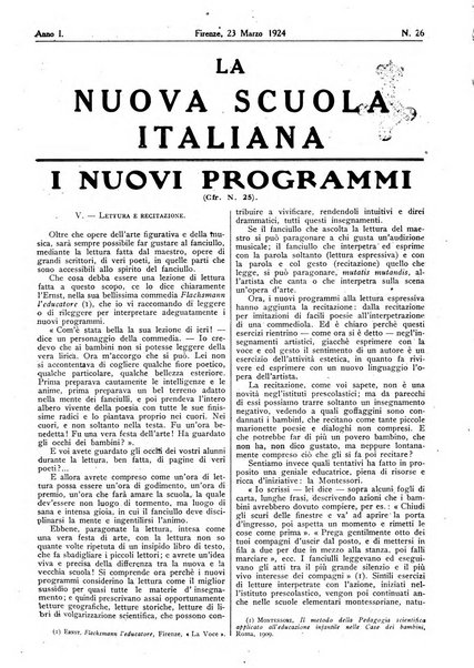 La nuova scuola italiana rivista magistrale settimanale