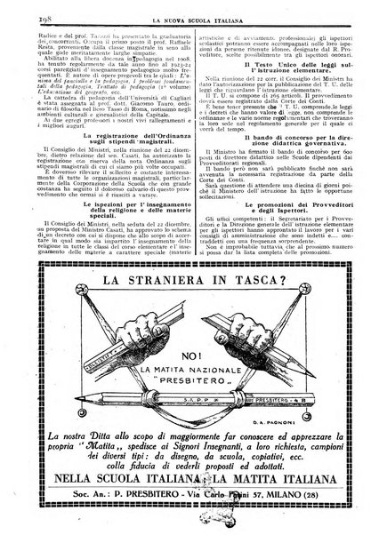 La nuova scuola italiana rivista magistrale settimanale