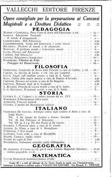 La nuova scuola italiana rivista magistrale settimanale