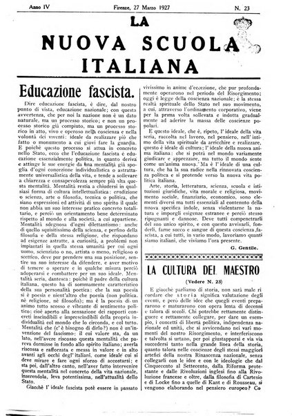 La nuova scuola italiana rivista magistrale settimanale