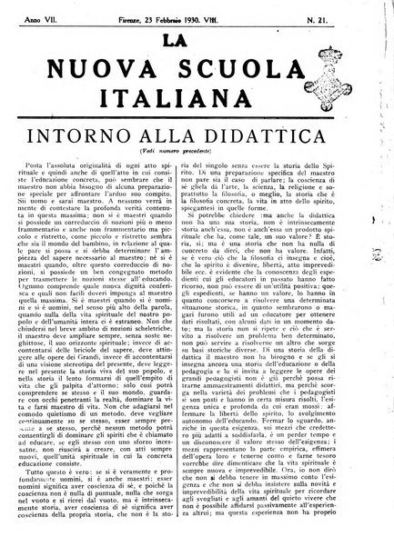 La nuova scuola italiana rivista magistrale settimanale