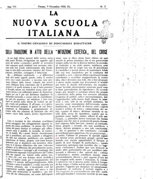 La nuova scuola italiana rivista magistrale settimanale