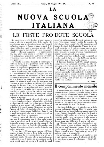 La nuova scuola italiana rivista magistrale settimanale