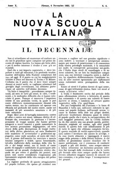 La nuova scuola italiana rivista magistrale settimanale