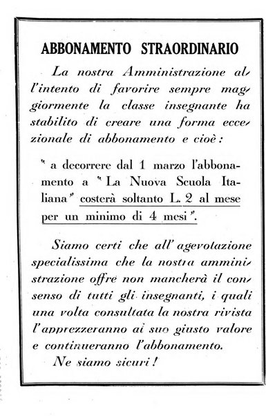 La nuova scuola italiana rivista magistrale settimanale