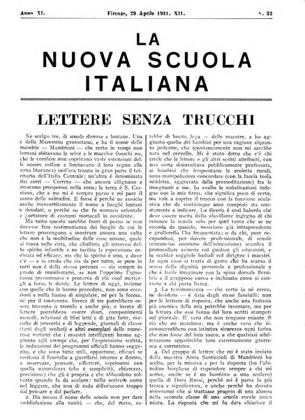 La nuova scuola italiana rivista magistrale settimanale