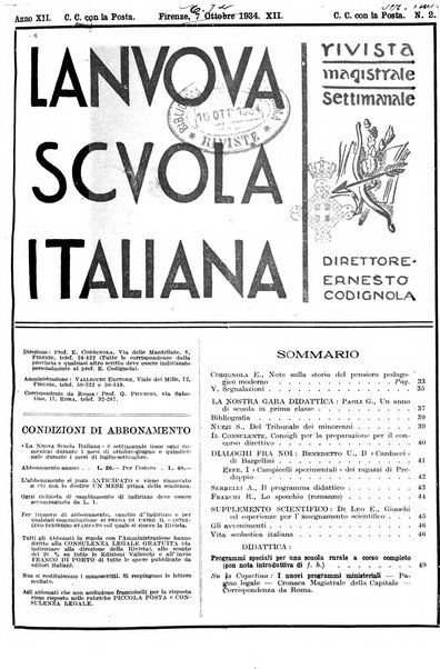 La nuova scuola italiana rivista magistrale settimanale