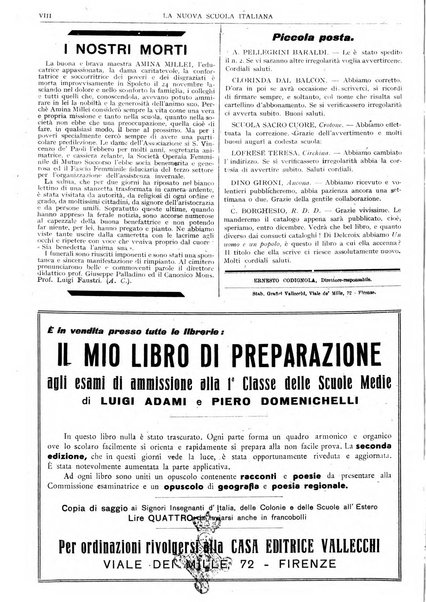 La nuova scuola italiana rivista magistrale settimanale