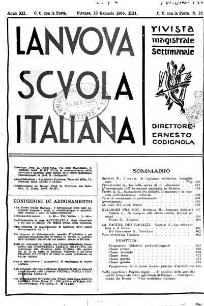 La nuova scuola italiana rivista magistrale settimanale