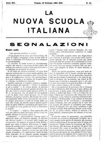 La nuova scuola italiana rivista magistrale settimanale