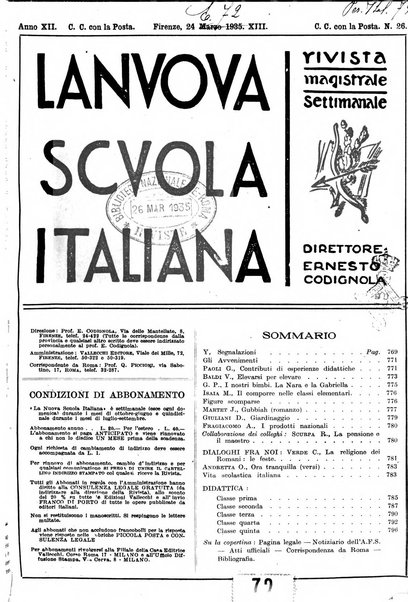 La nuova scuola italiana rivista magistrale settimanale