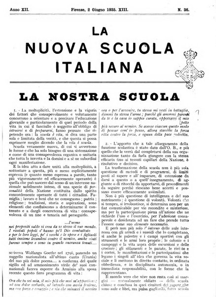 La nuova scuola italiana rivista magistrale settimanale