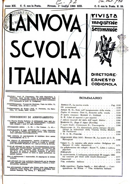 La nuova scuola italiana rivista magistrale settimanale