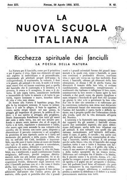 La nuova scuola italiana rivista magistrale settimanale