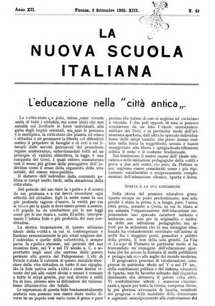 La nuova scuola italiana rivista magistrale settimanale