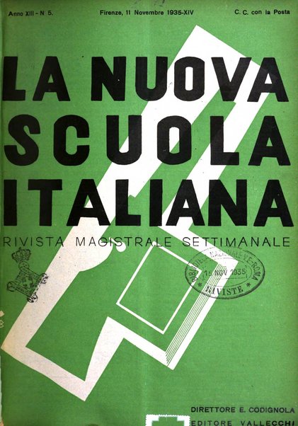 La nuova scuola italiana rivista magistrale settimanale