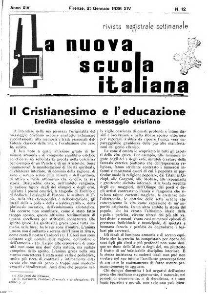 La nuova scuola italiana rivista magistrale settimanale